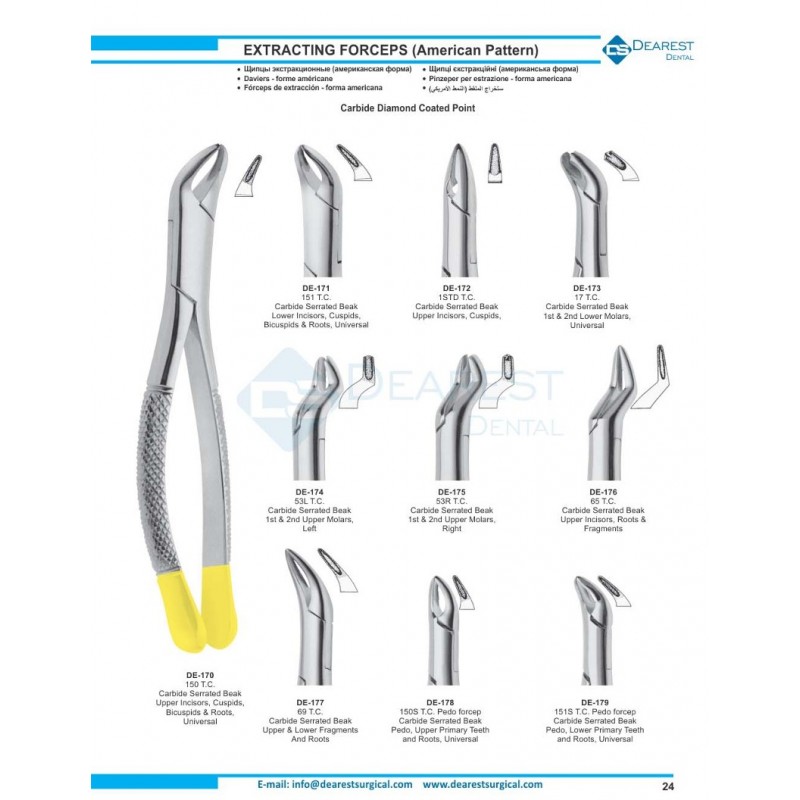 Extracting Forceps American Pattern