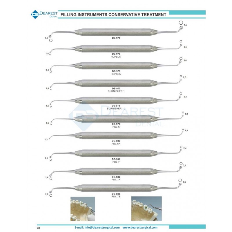 Filling Instruments Conservative Treatment