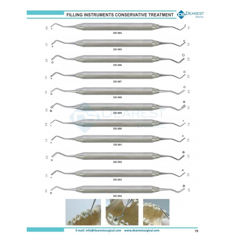 Filling Instruments Conservative Treatment