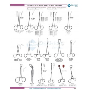 Haemostatic Forceps & Towel Clamps