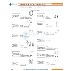 Pliers For Orthodontics & Prostheties